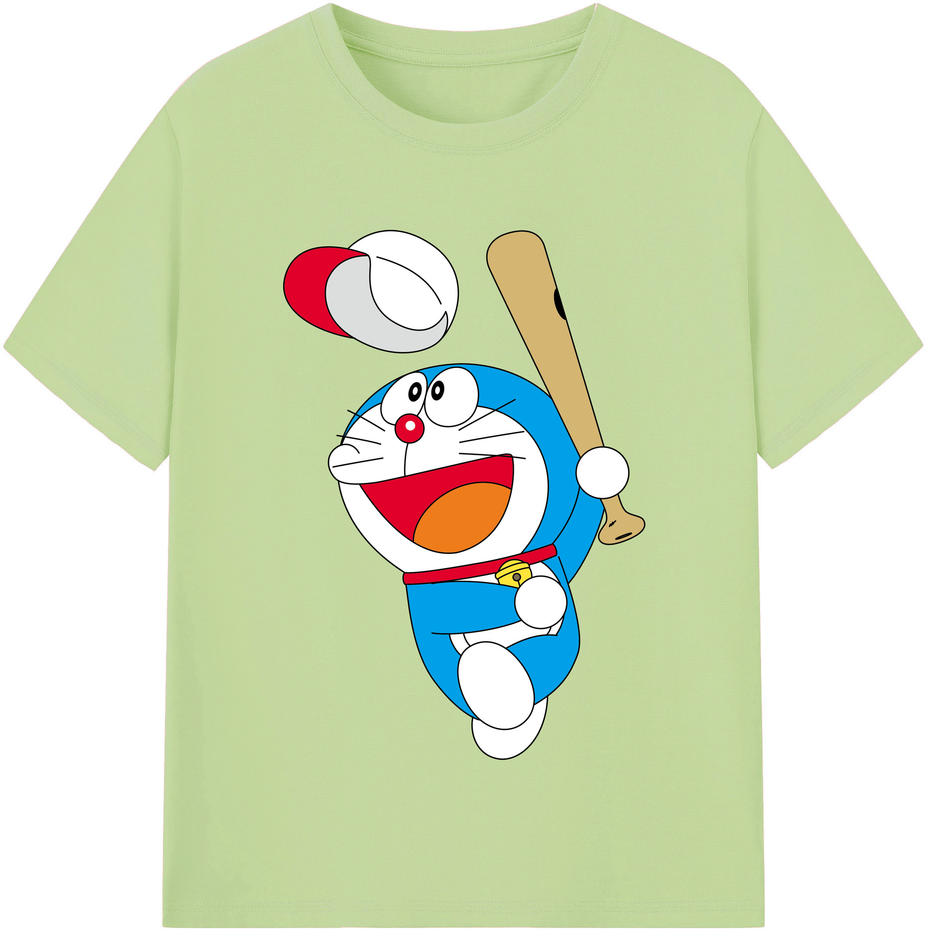 （画像用） ドラえもん Doraemon 綿100％半袖Tシャツ（フロントプリント）
